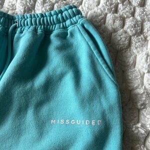 Missguided Oversized Teal Joggers